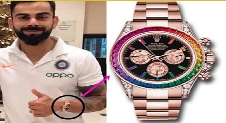 You will be surprised to know the cost of Virat Kohli's gold plated watch